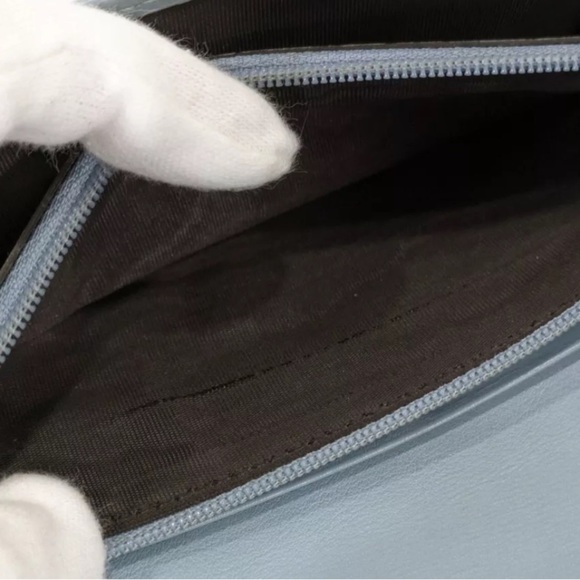 Authentic Gucci micro sima wallet purse blue leather GG monogram - Picture 13 of 16